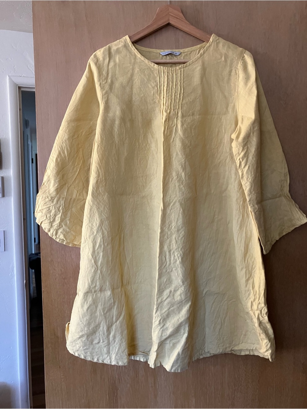 LinenFox Roni Mini Dress in Butter